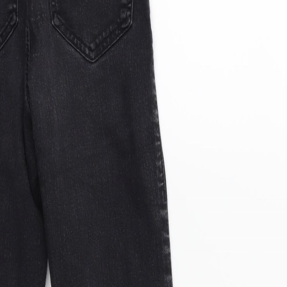 Topshop Womens Black Denim Skinny Jeans Size 26 in L30 in