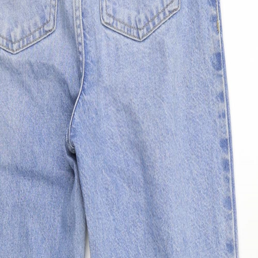 Denim & Co. Womens Blue Denim Mom Jeans Size 6 L26 in