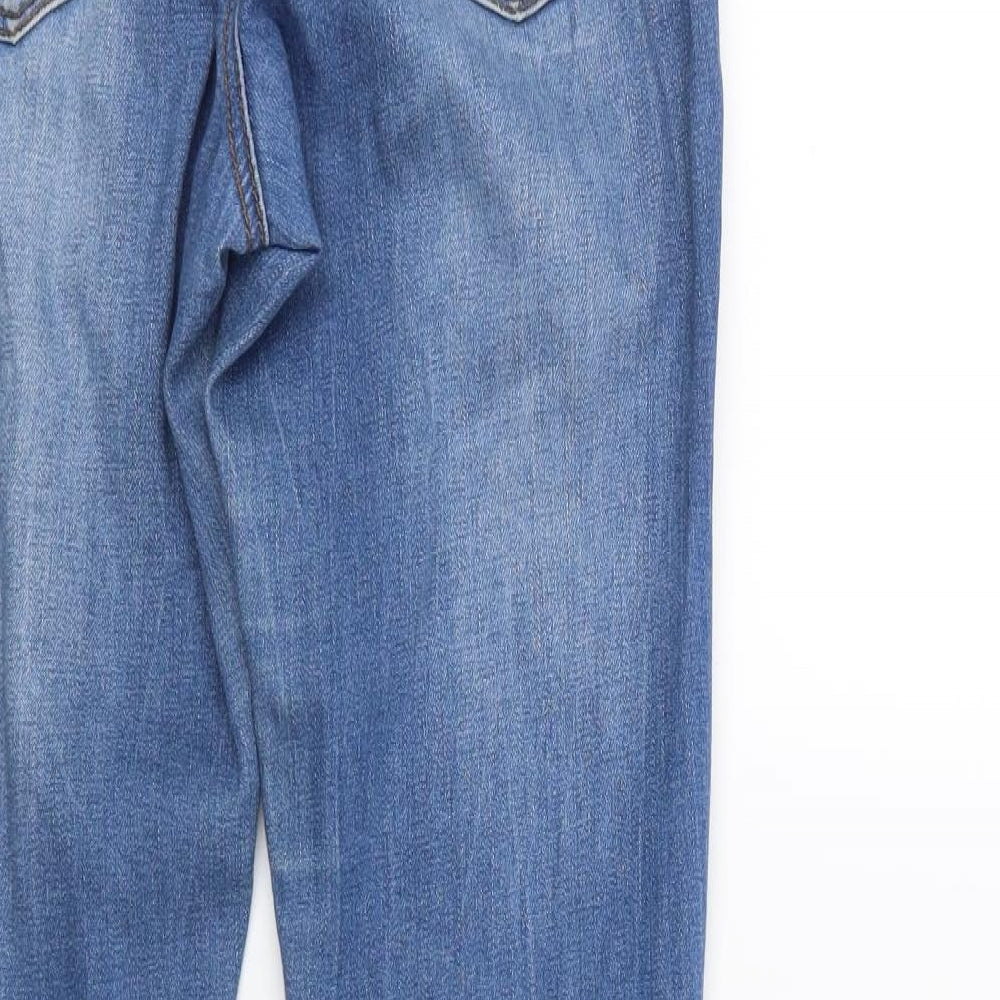 Brave Soul Womens Blue Denim Skinny Jeans Size 8 L27 in