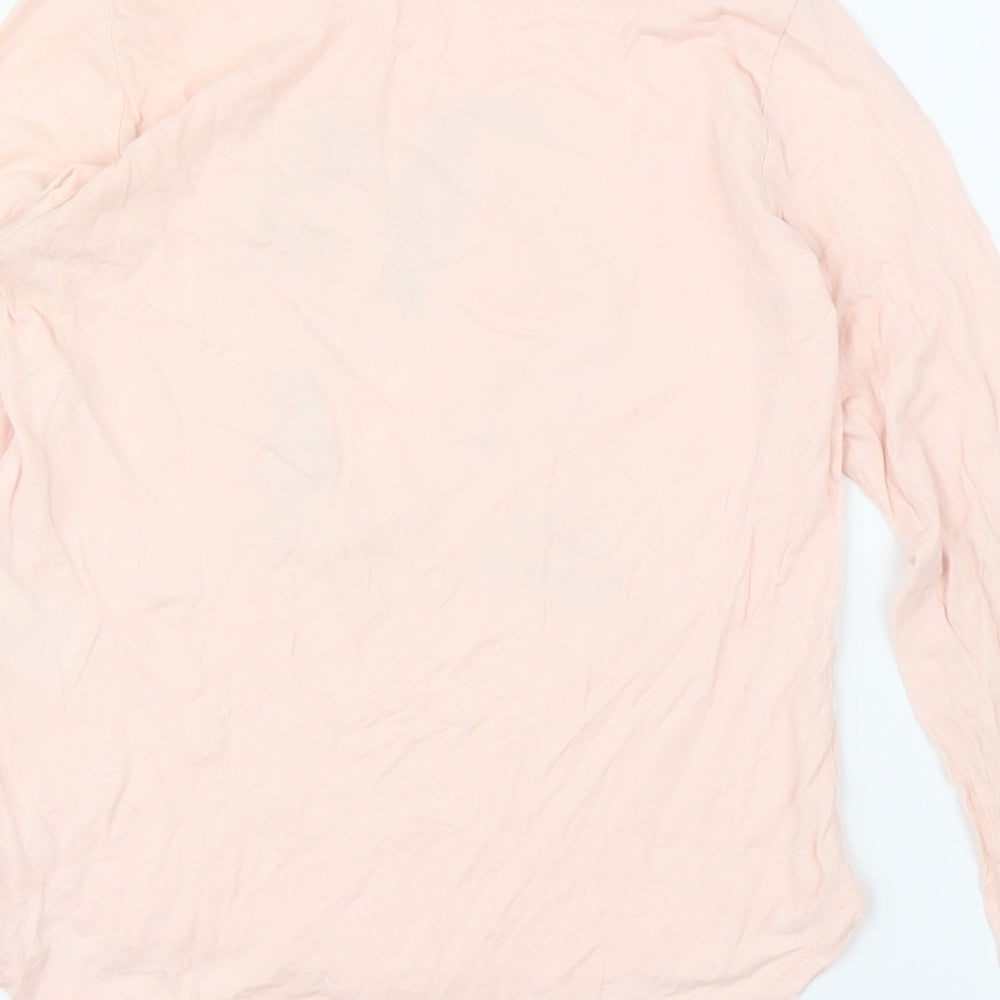 H&M Girls Pink Basic T-Shirt Size 11 Years - Unicorn