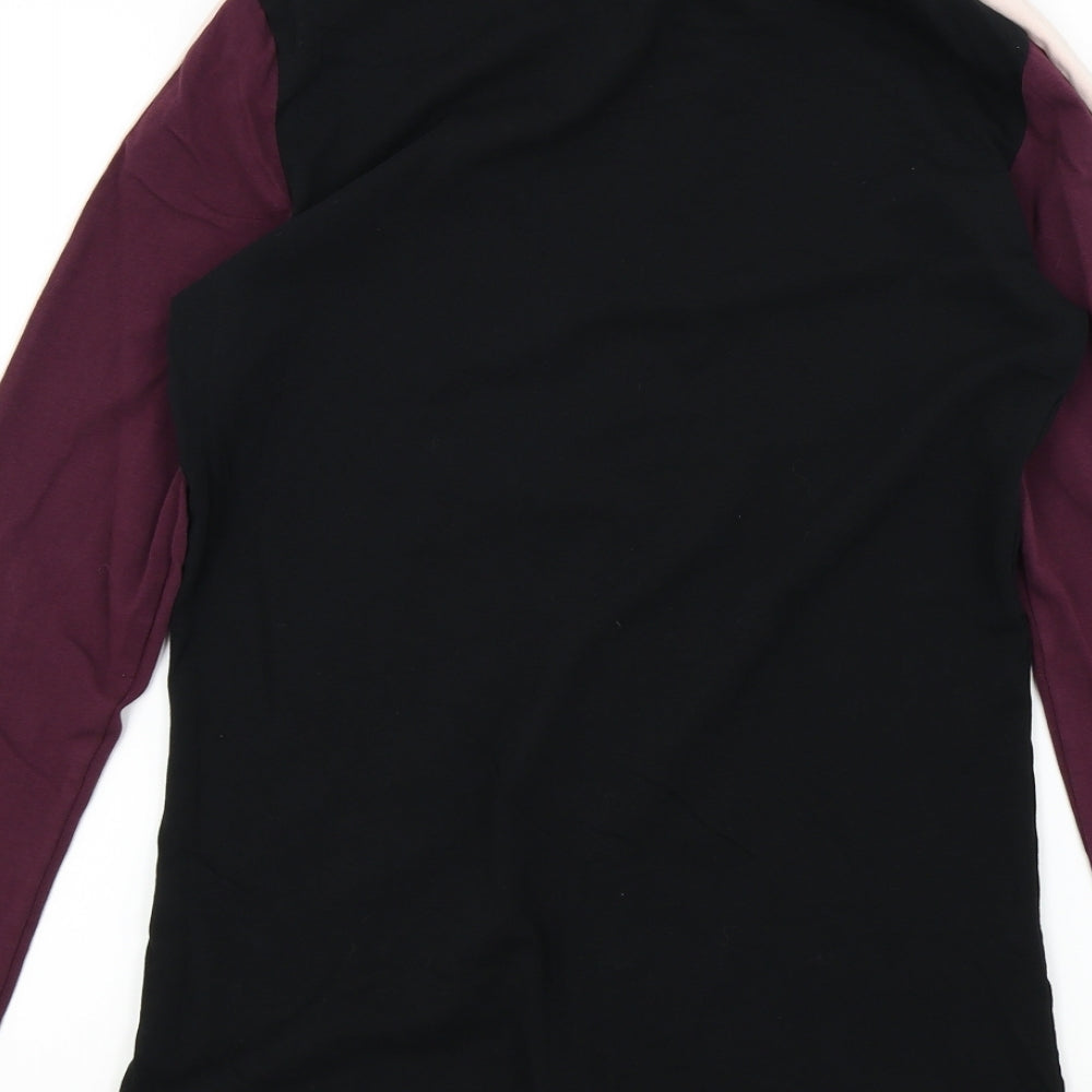 River Island Mens Black Button-Up Size S