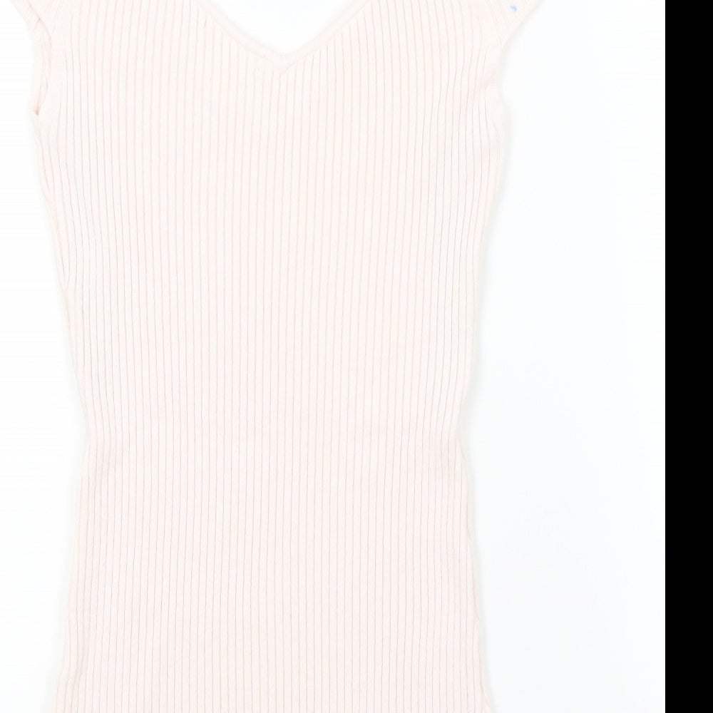 H&M Womens Orange Pullover Jumper Size M