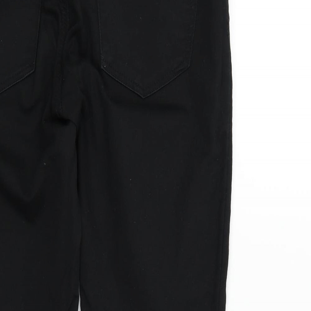 New Look Womens Black Skinny Jeans Size 10 L24 in - Ripped details