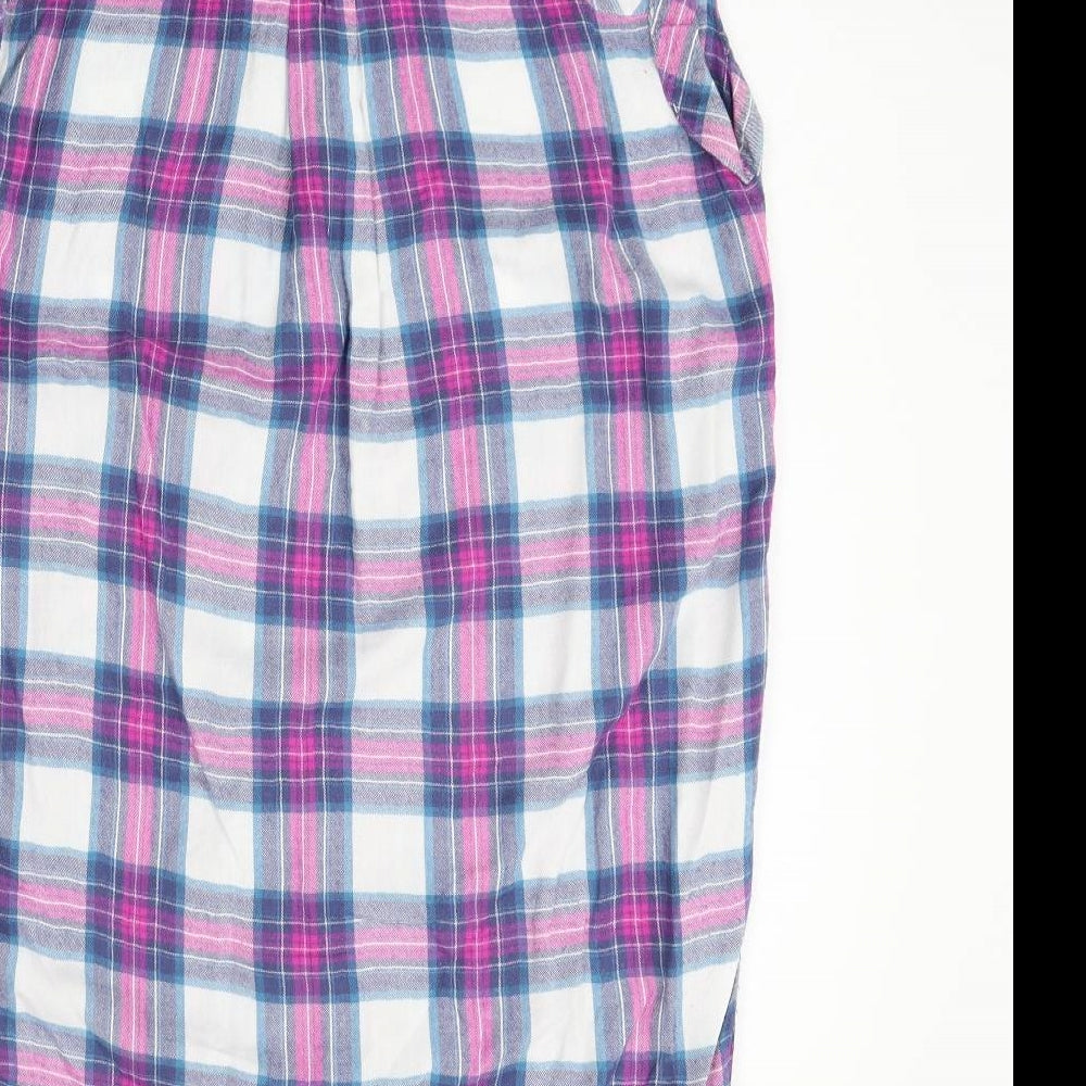 Papaya Womens Blue Check Basic Button-Up Size 10