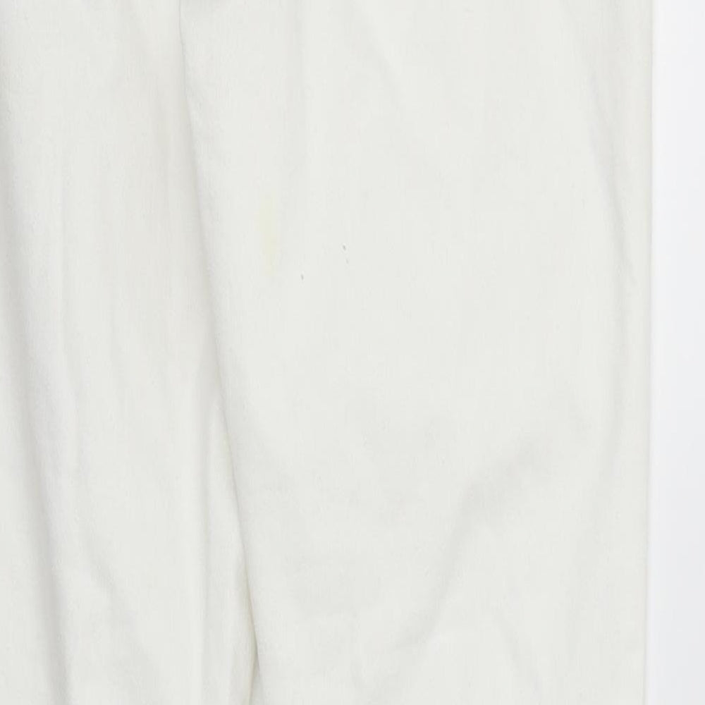 deniem & co Womens White Straight Jeans Size 12 L29 in