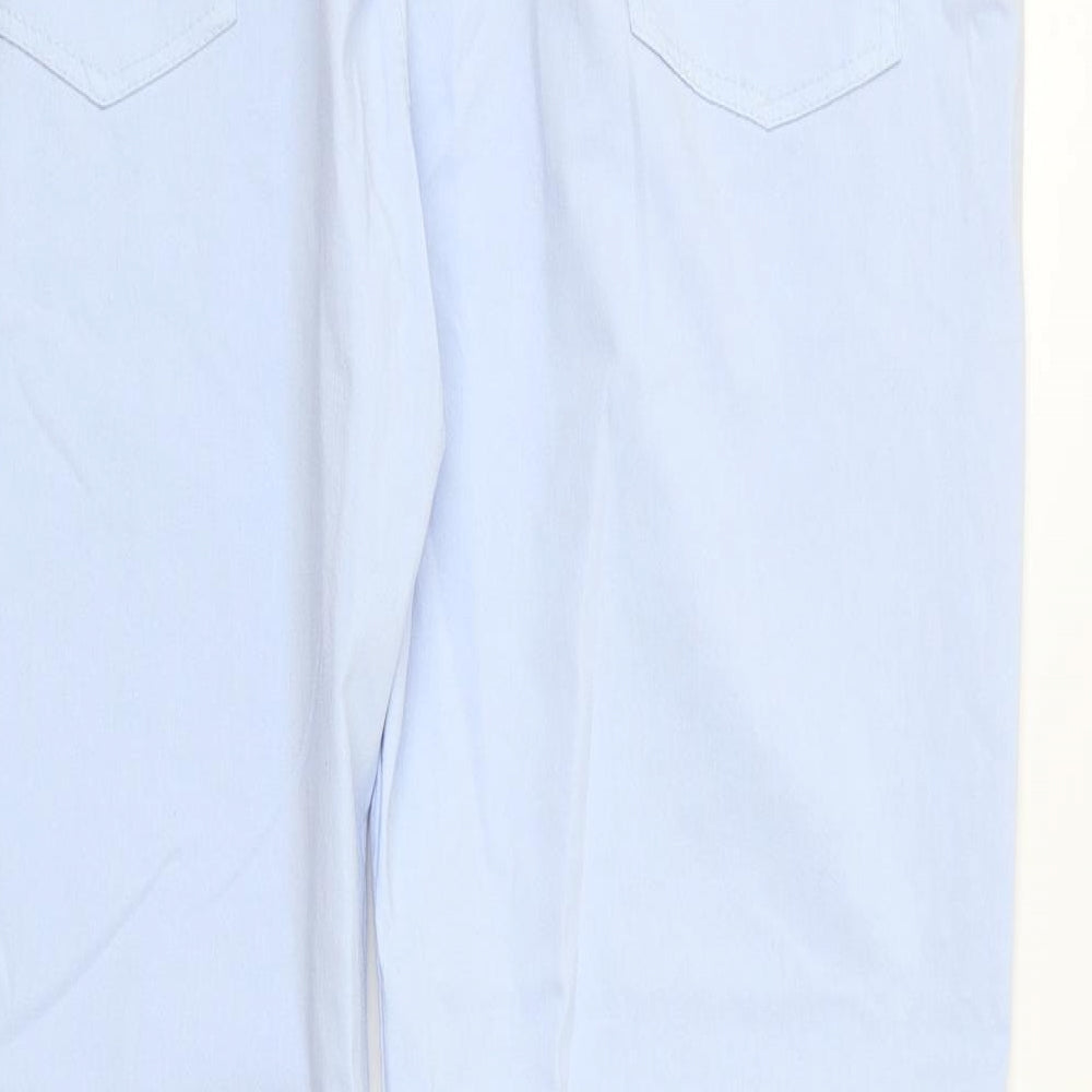 Preworn Womens Blue Trousers Size 32 in L30 in - Elastic Waist Band