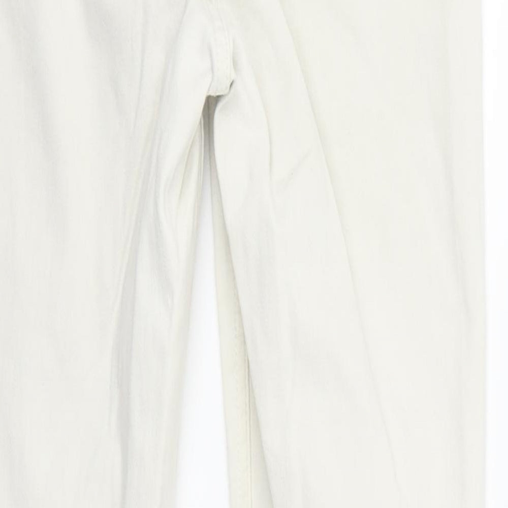 Topshop Womens Beige Straight Jeans Size S L30 in