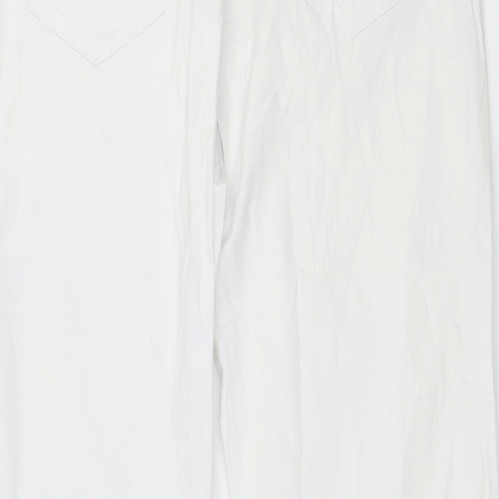 Kelrebec Womens White Trousers Size 16 L28 in