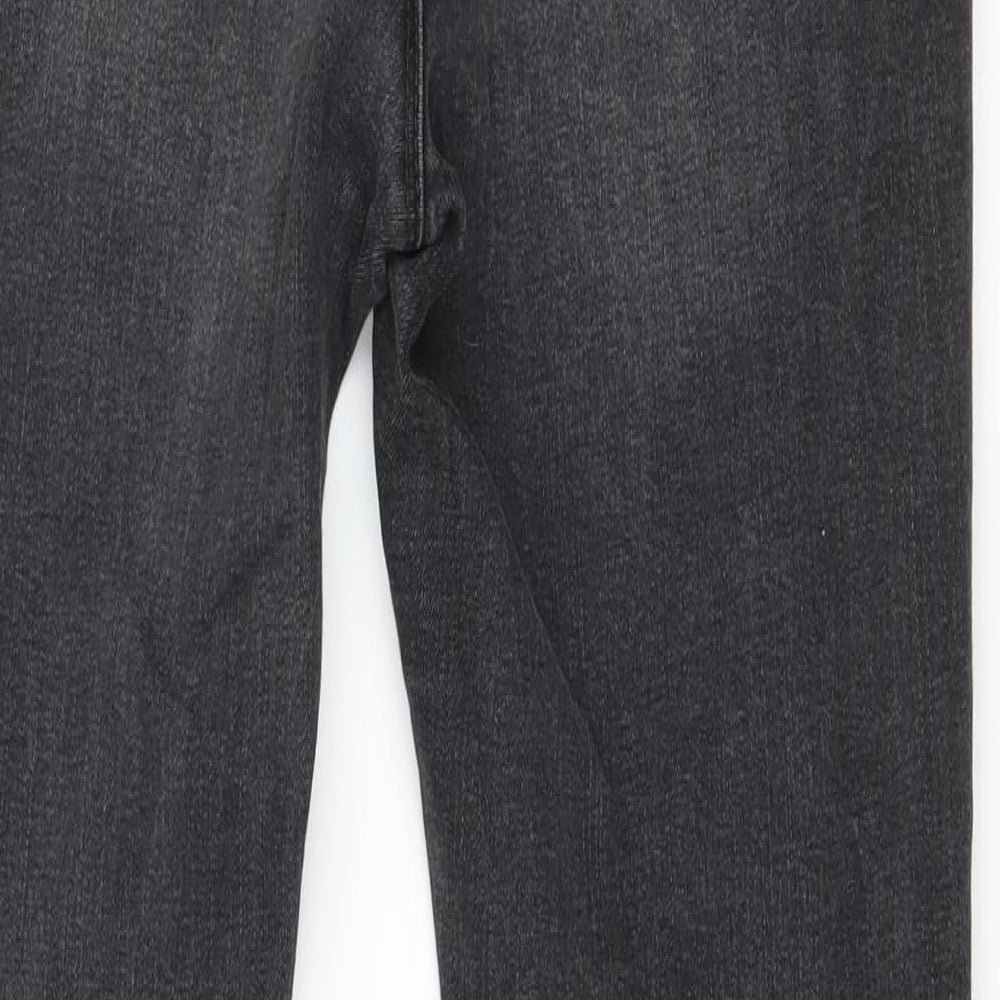 Denim & Co. Womens Grey Denim Skinny Jeans Size 12 L27 in