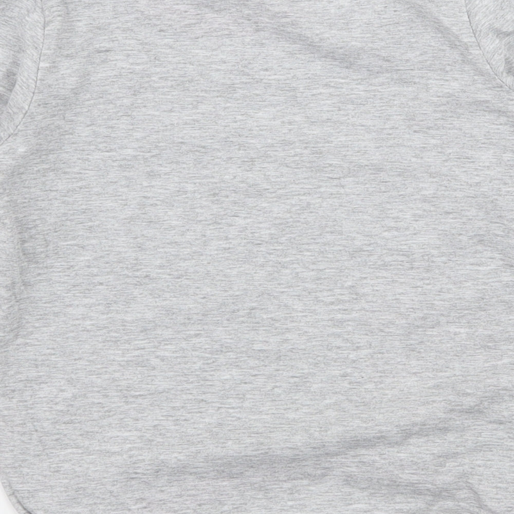 Rabbi Girls Grey Geometric Jersey Top Pyjama Top Size 6 Years - Cool Girl