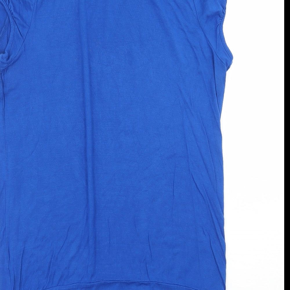 St Bernard Womens Blue Jersey Basic T-Shirt Size 14
