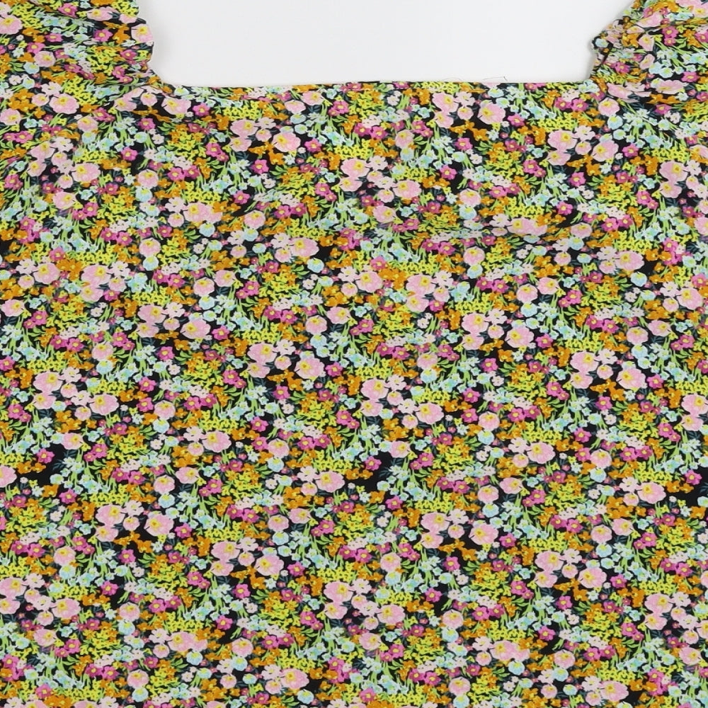 George Womens Multicoloured Floral Basic Blouse Size 10