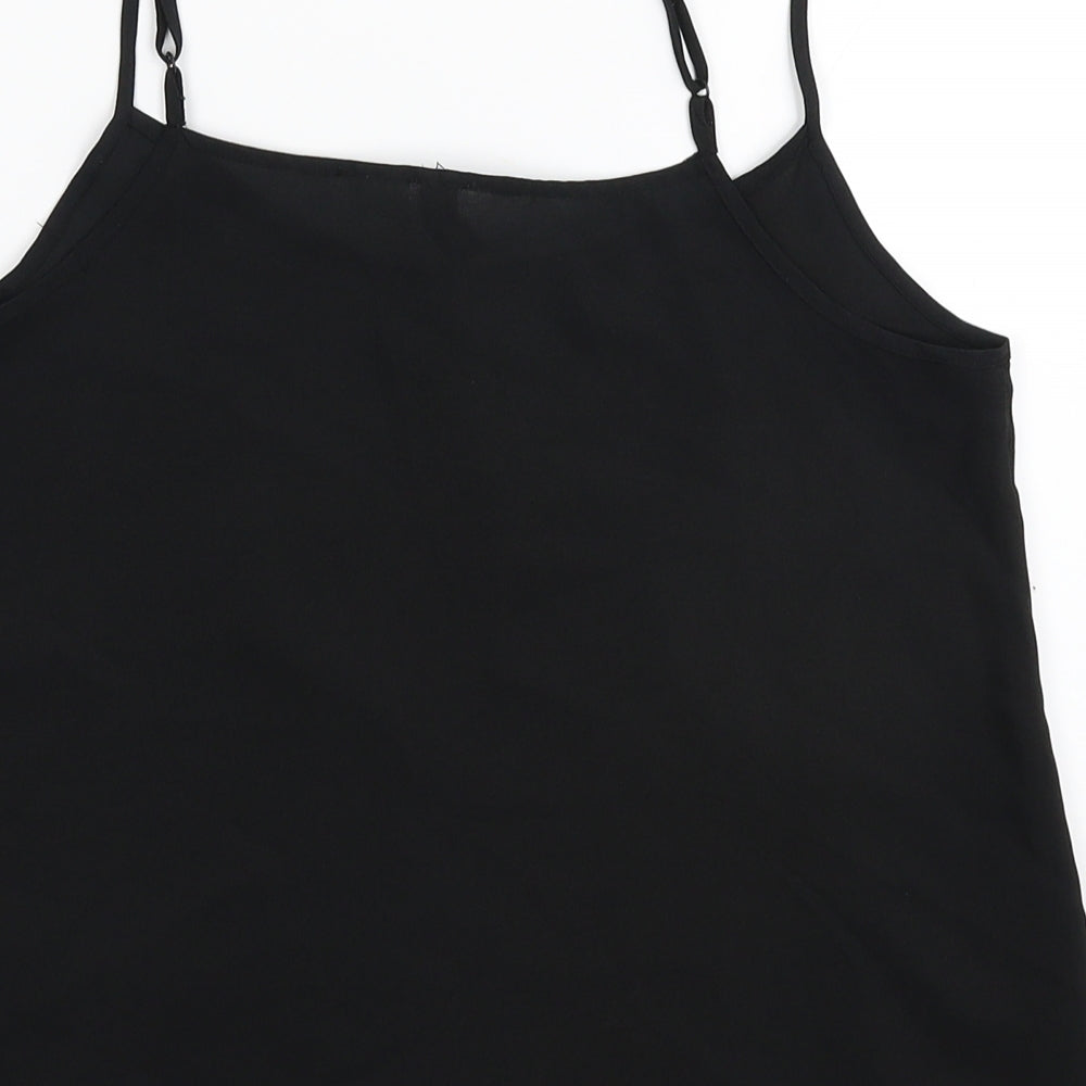 Divided Womens Black Basic Tank Size 6