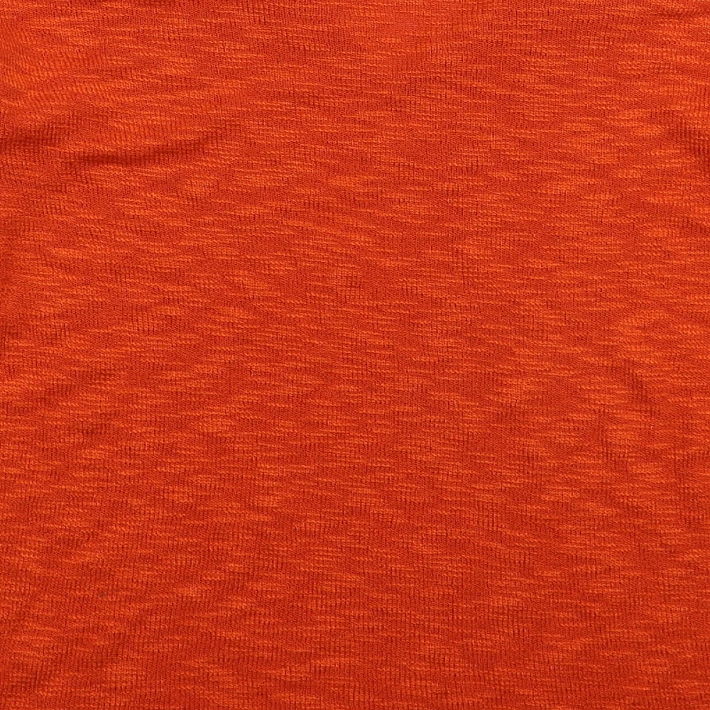 Absolutti Womens Orange Knit Pullover Jumper Size M