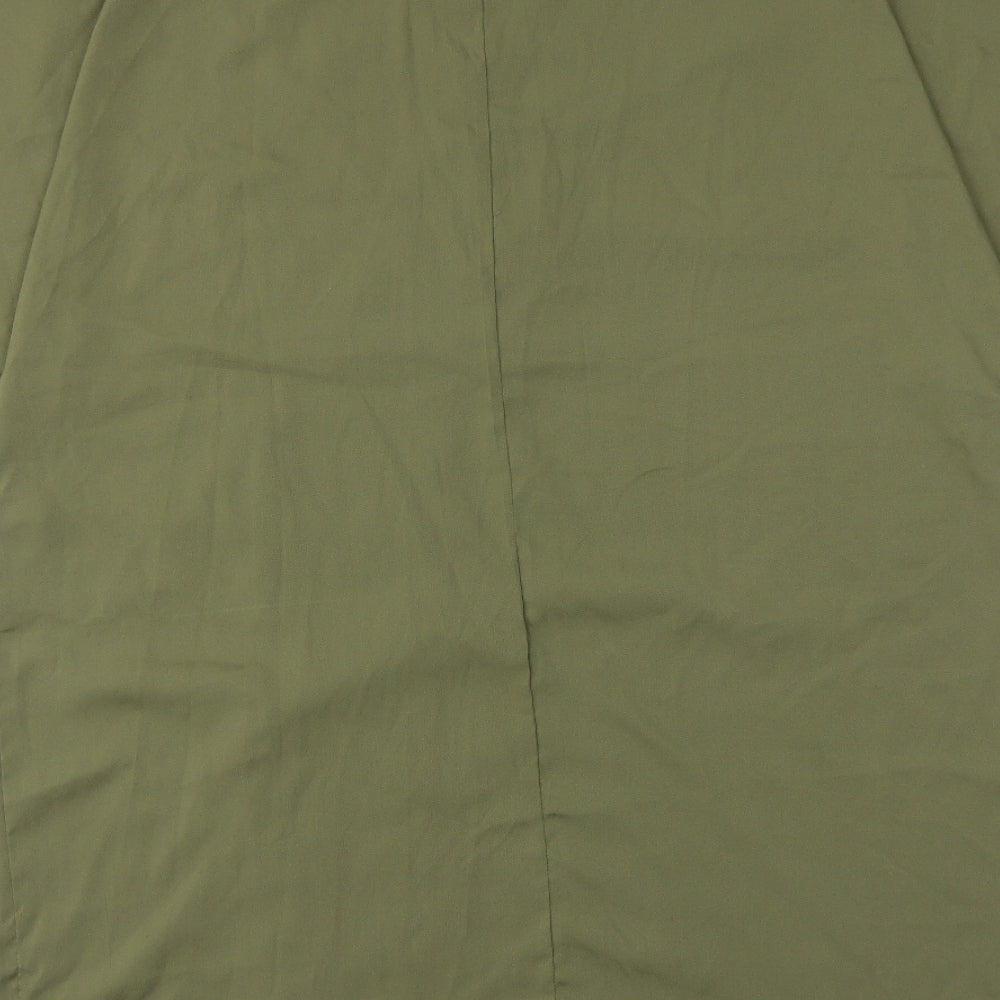 VERO MODA Womens Green Wrap Button-Up Size XL