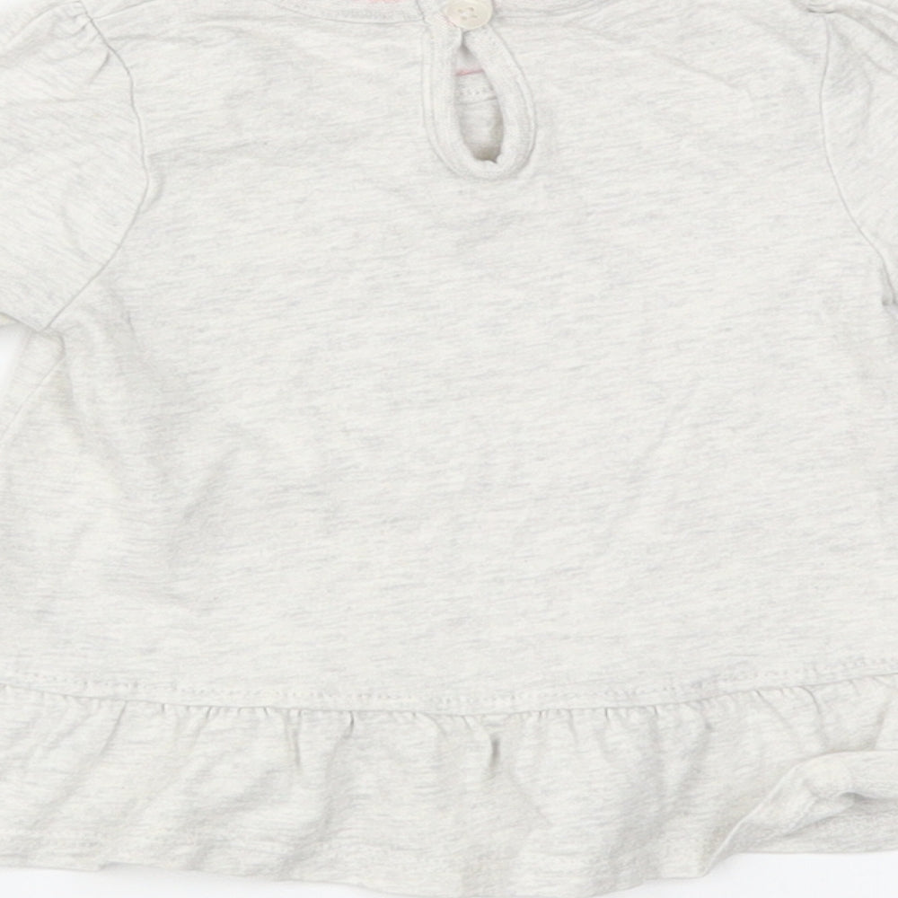 George Boys Grey Basic T-Shirt Size 0-3 Months