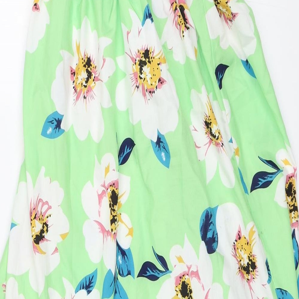 Shien Womens Green Floral Shift Size L