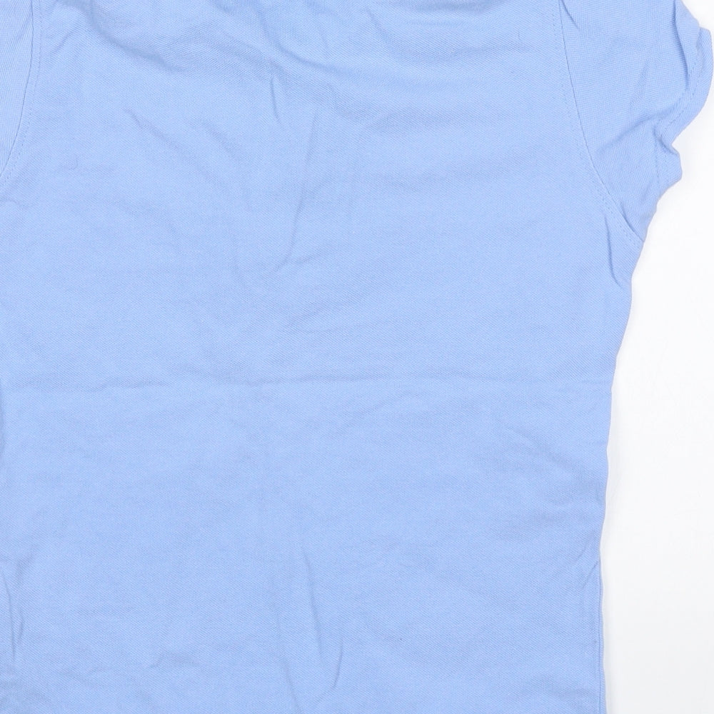 George Girls Blue Basic Polo Size 8-9 Years