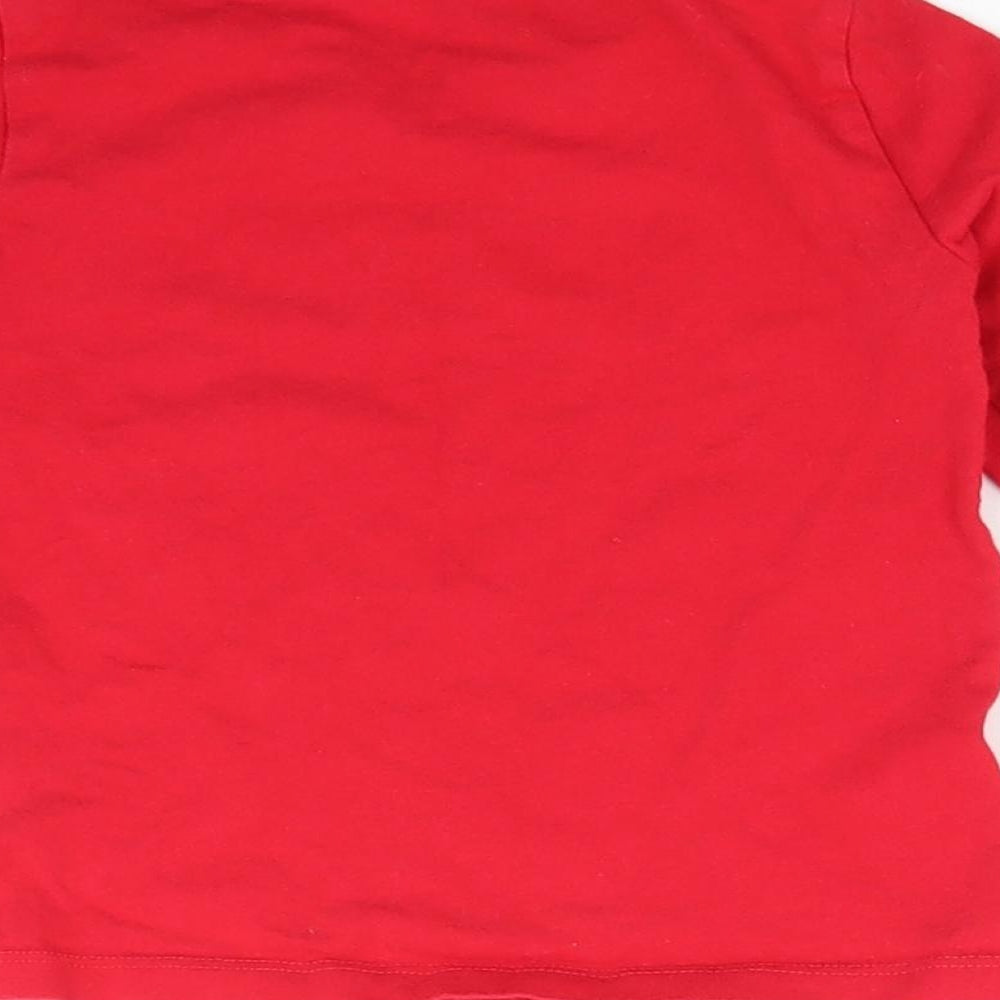 St. Berrard Girls Red Basic T-Shirt Size 5 Years