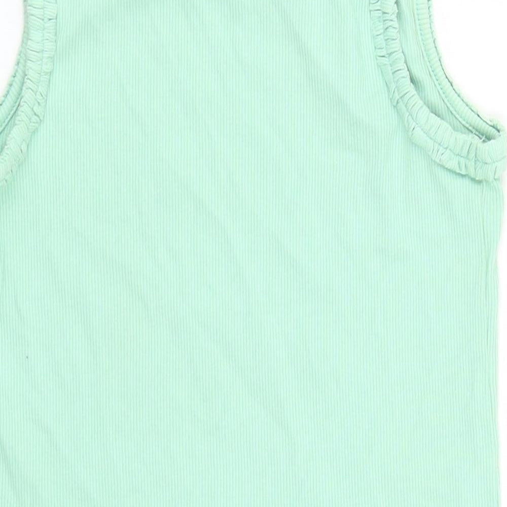 NEXT Girls Green Basic Tank Size 9 Years