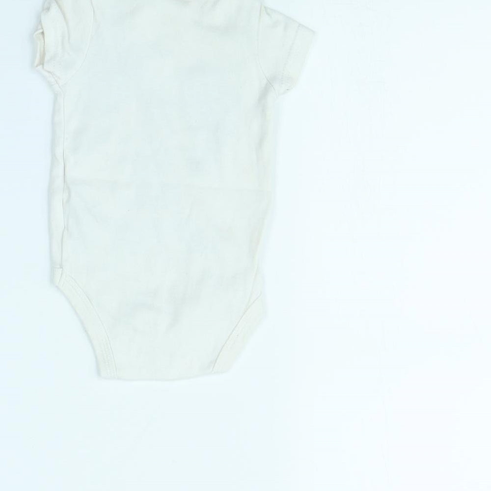 Disney Baby White Babygrow One-Piece Size 9-12 Months - Mickey Mouse
