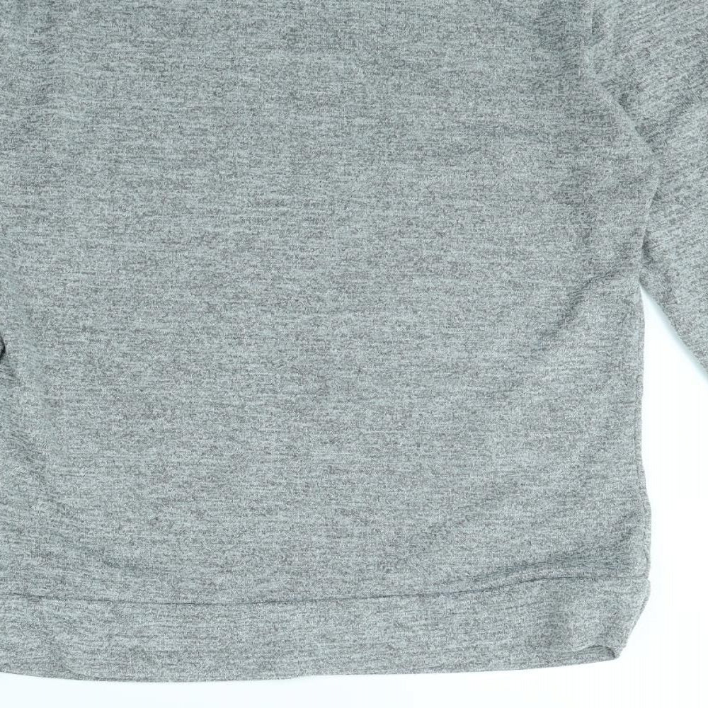 Femme Luxe Womens Grey Pullover Jumper Size S