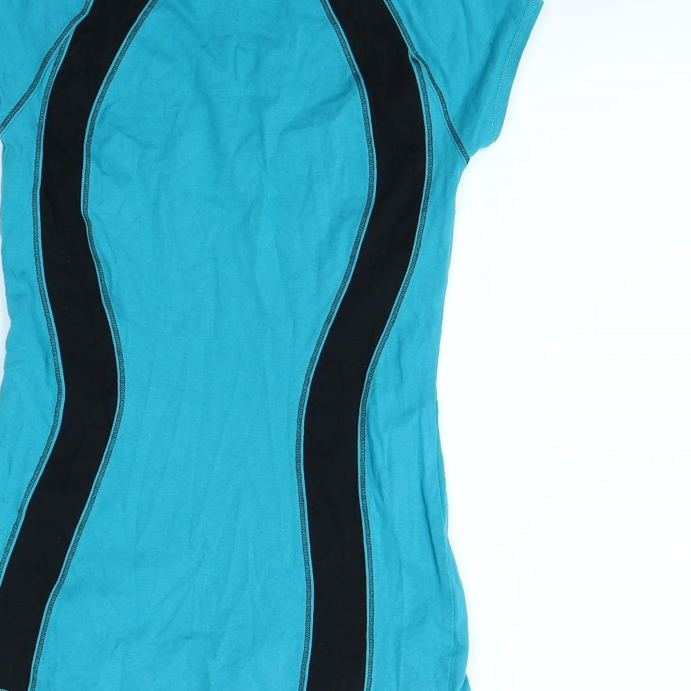 Marks & Spencer Womens Blue Basic T-Shirt Size 8