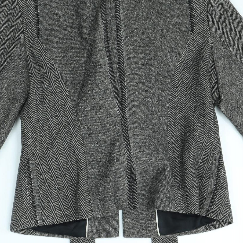 Wallis Womens Brown Herringbone Jacket Size 8