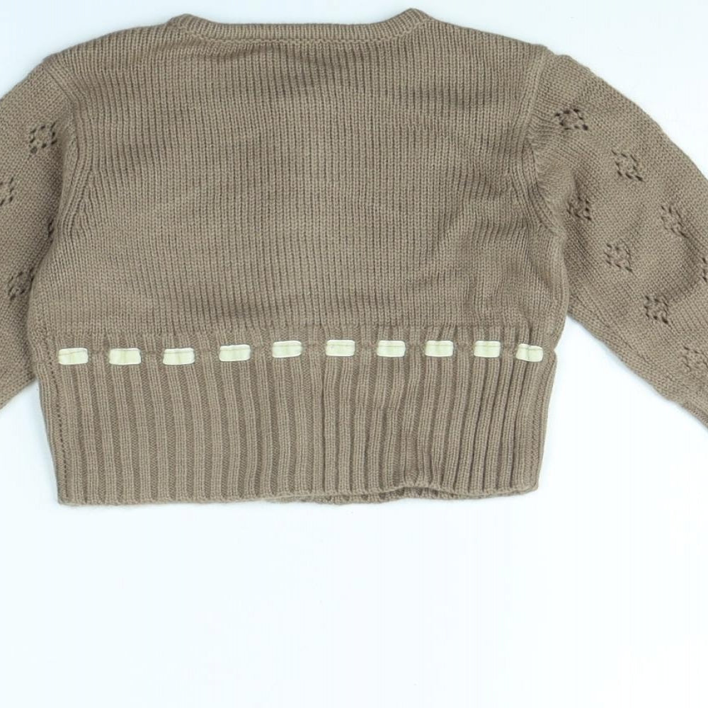 George Girls Brown Jacket Size 6-9 Months