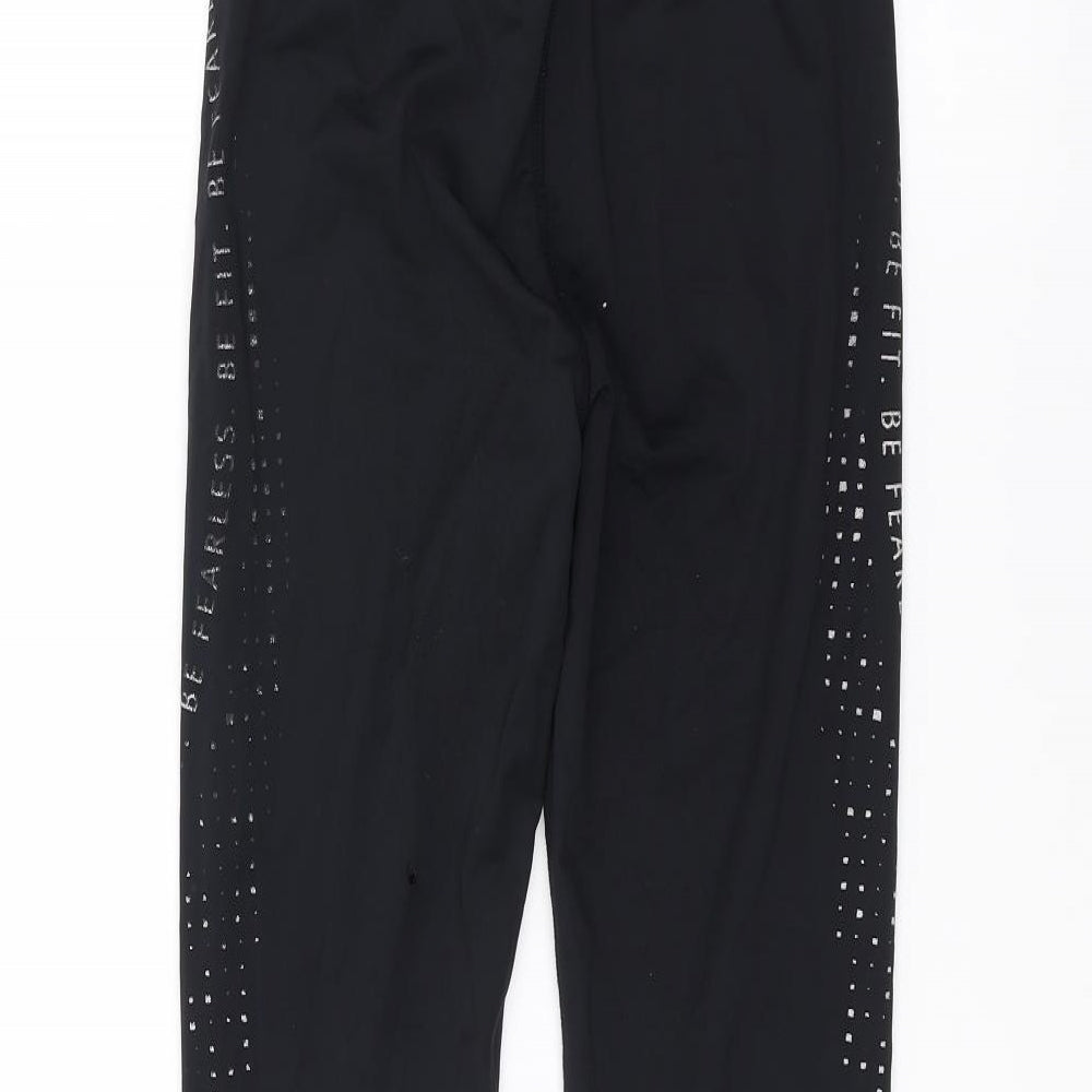 Workout Womens Black Jogger Leggings Size XS L26 in