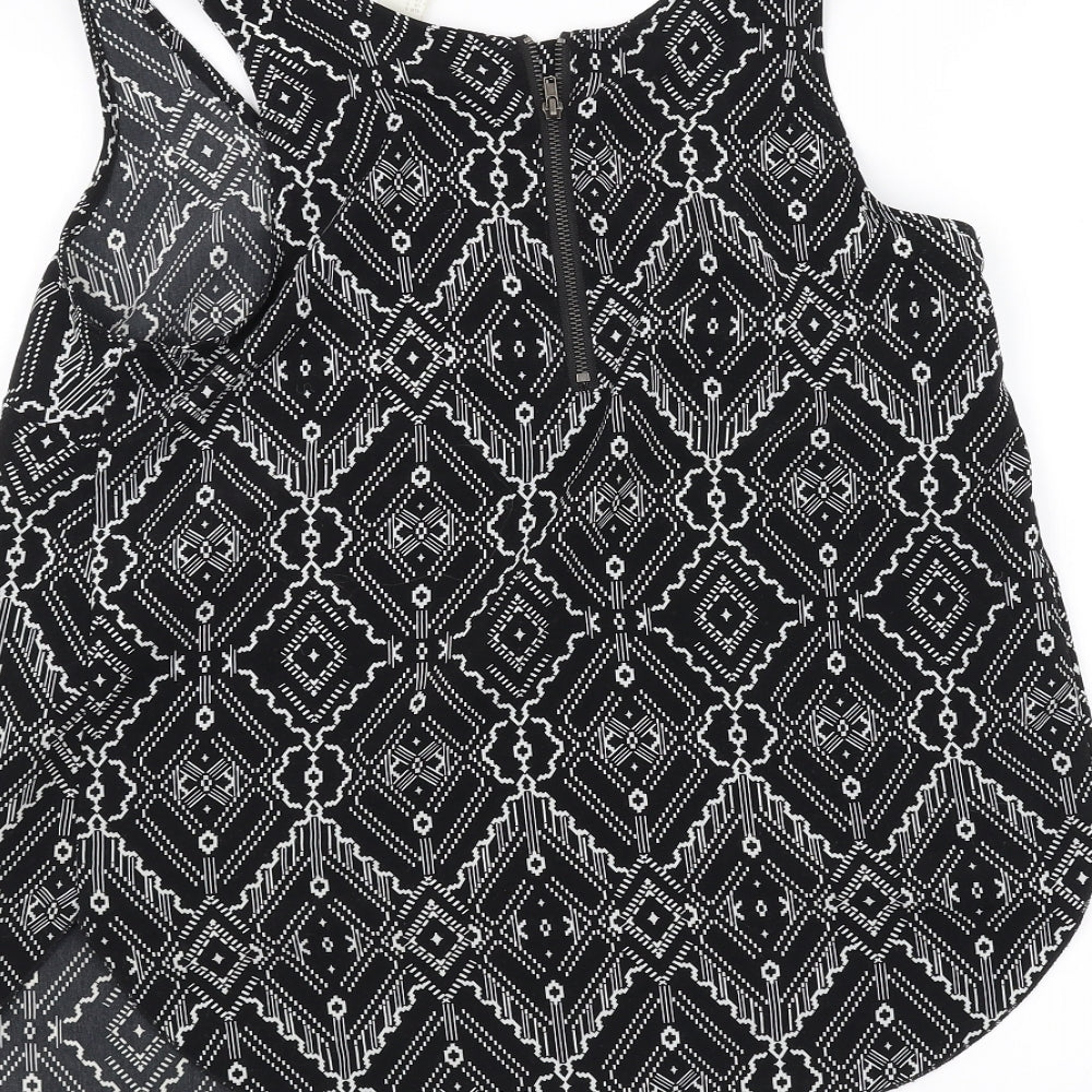 H&M Womens Black Basic T-Shirt Size S