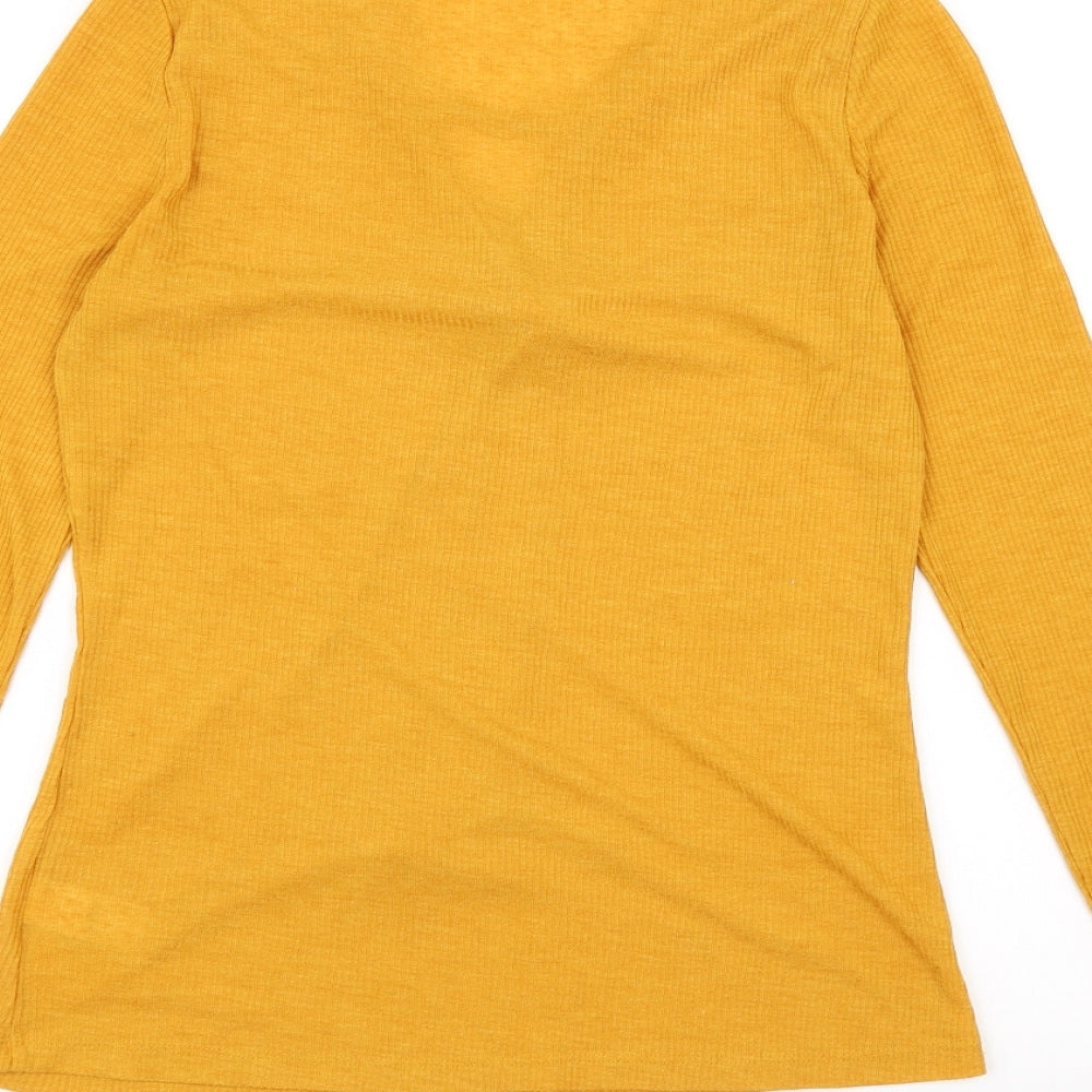 NEXT Womens Yellow Basic T-Shirt Size 10