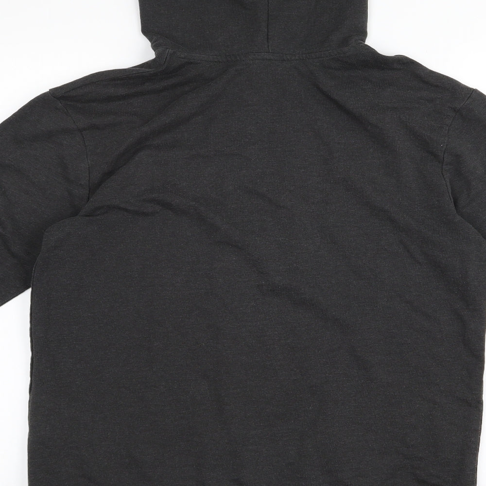 H&M Girls Grey Henley Jumper Size 12 Years