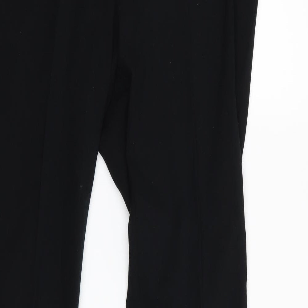 m&s Womens Black Trousers Size 12 L29 in