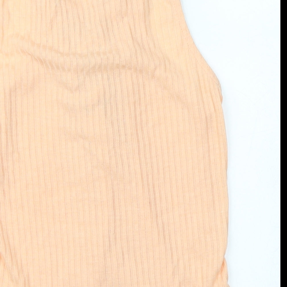 Select Womens Orange Basic Tank Size 6