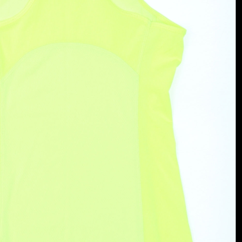 H&M Sport Womens Yellow Basic Tank Size S