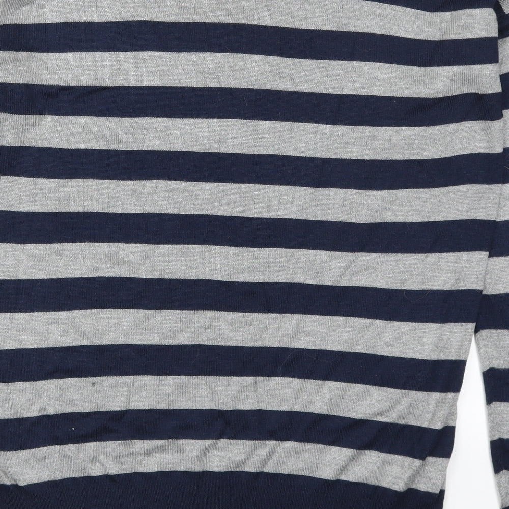 Atmosphere Womens Blue Striped Pullover Jumper Size 12