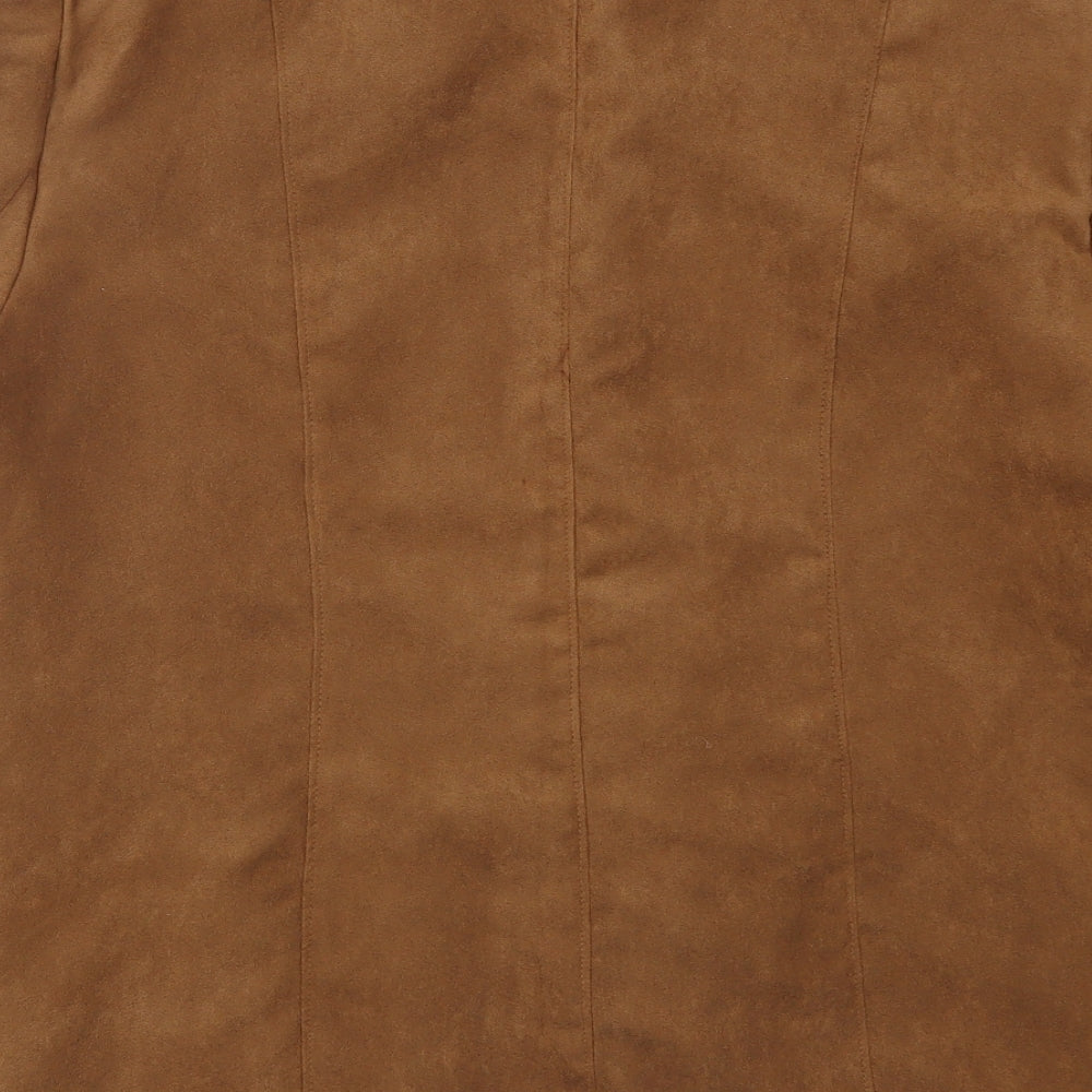 Just J Womens Brown Jacket Size 14