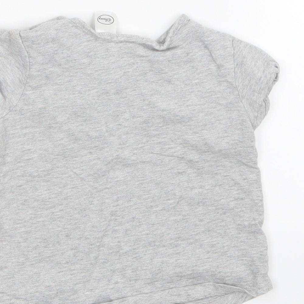 H&M Grey Basic T-Shirt Size 12 Months - Minnie Mouse