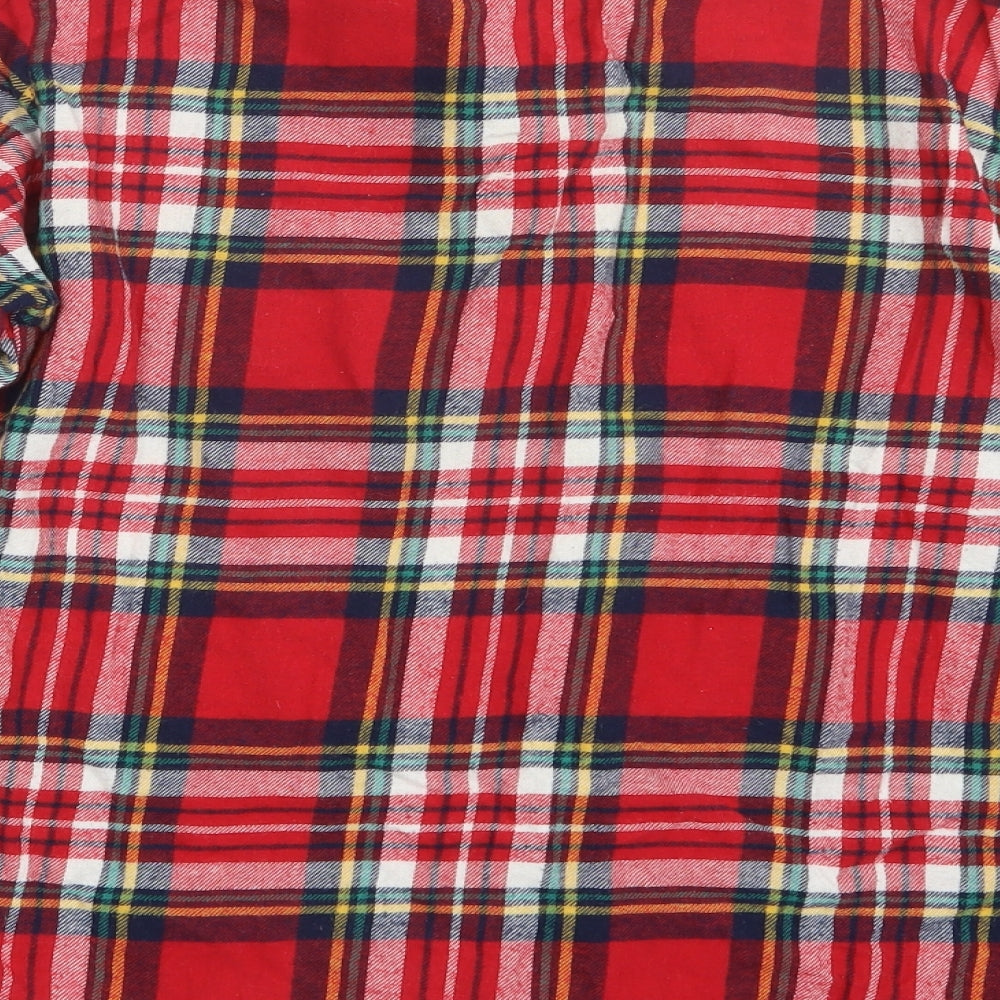 Love To Lounge Womens Red Check Top Pyjama Top Size 12