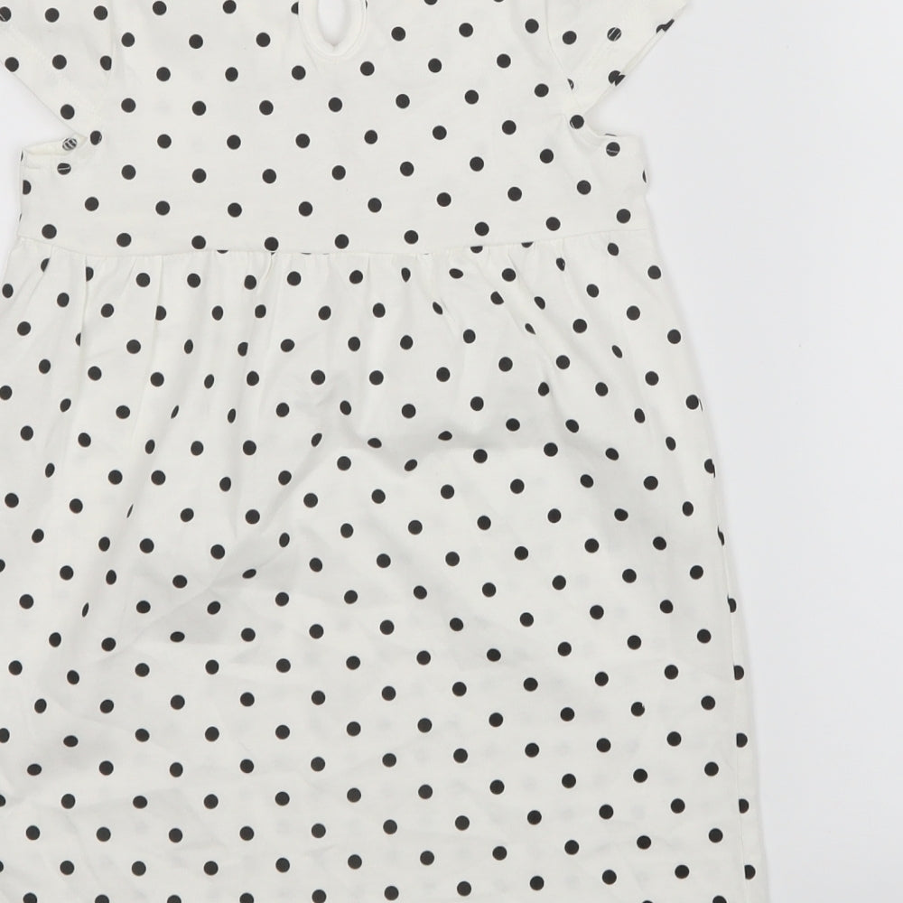George Black Polka Dot T-Shirt Dress Size 18-24 Months