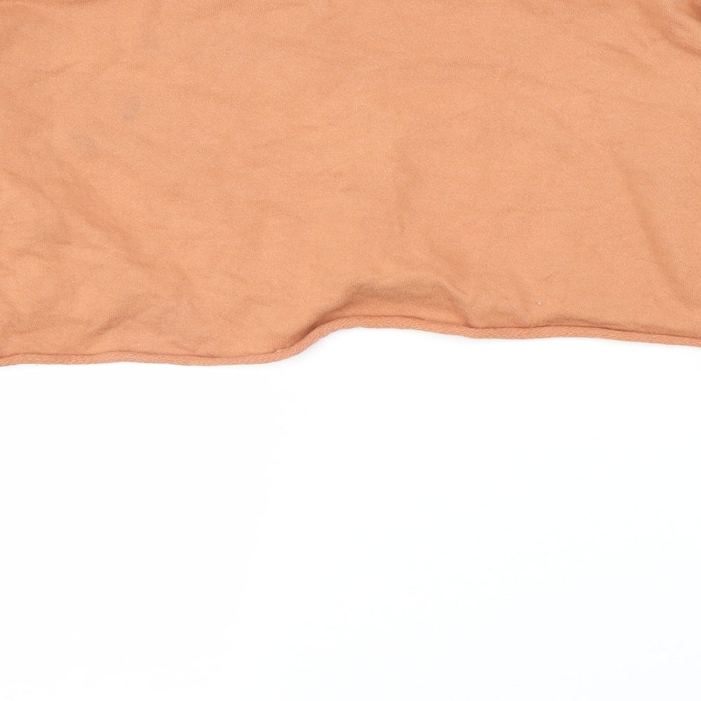 PRETTYLITTLETHING Womens Orange Pullover Jumper Size 8 - Cropped
