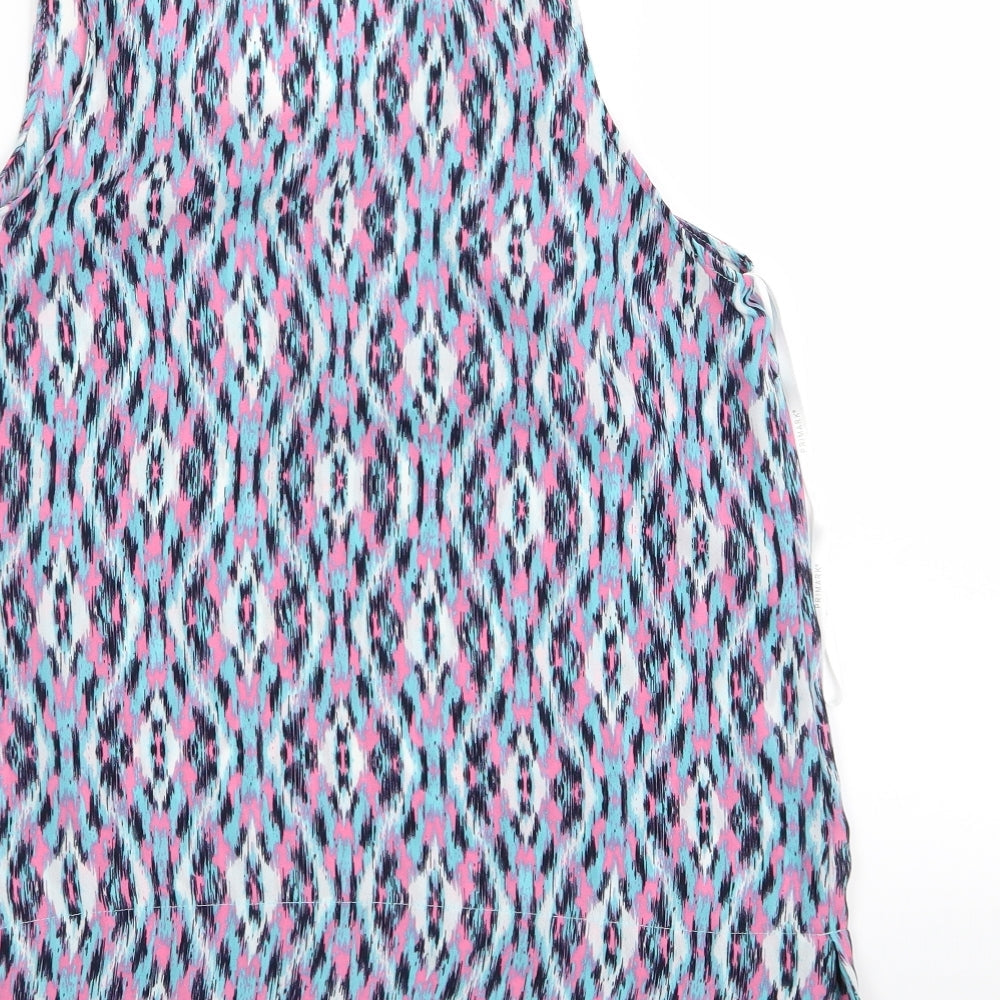 Primark Womens Multicoloured Geometric Basic Tank Size 10