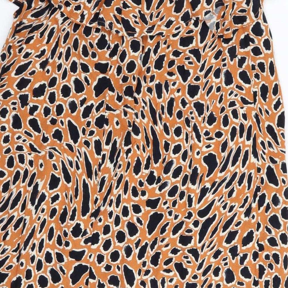 Primark Womens Multicoloured Animal Print A-Line Size 10