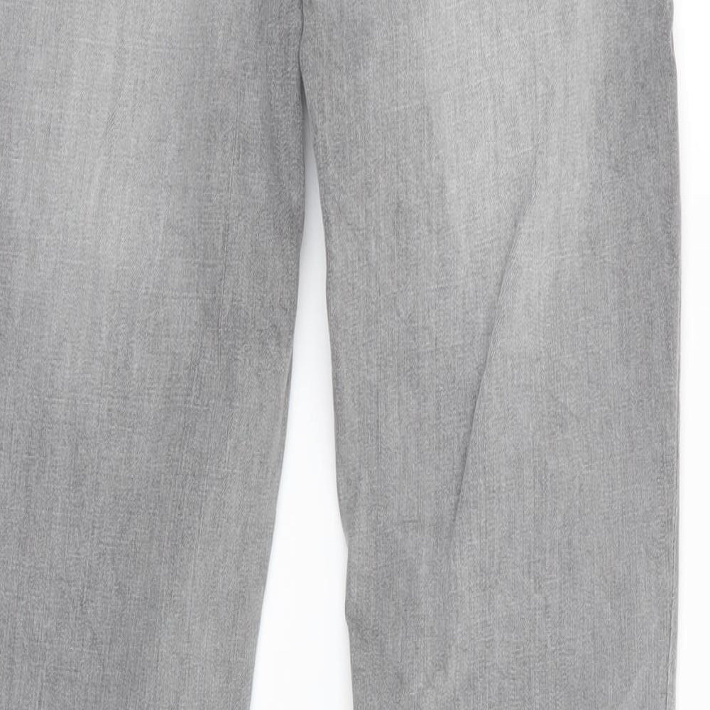 Preworn Womens Grey Straight Jeans Size 26 in L33 in