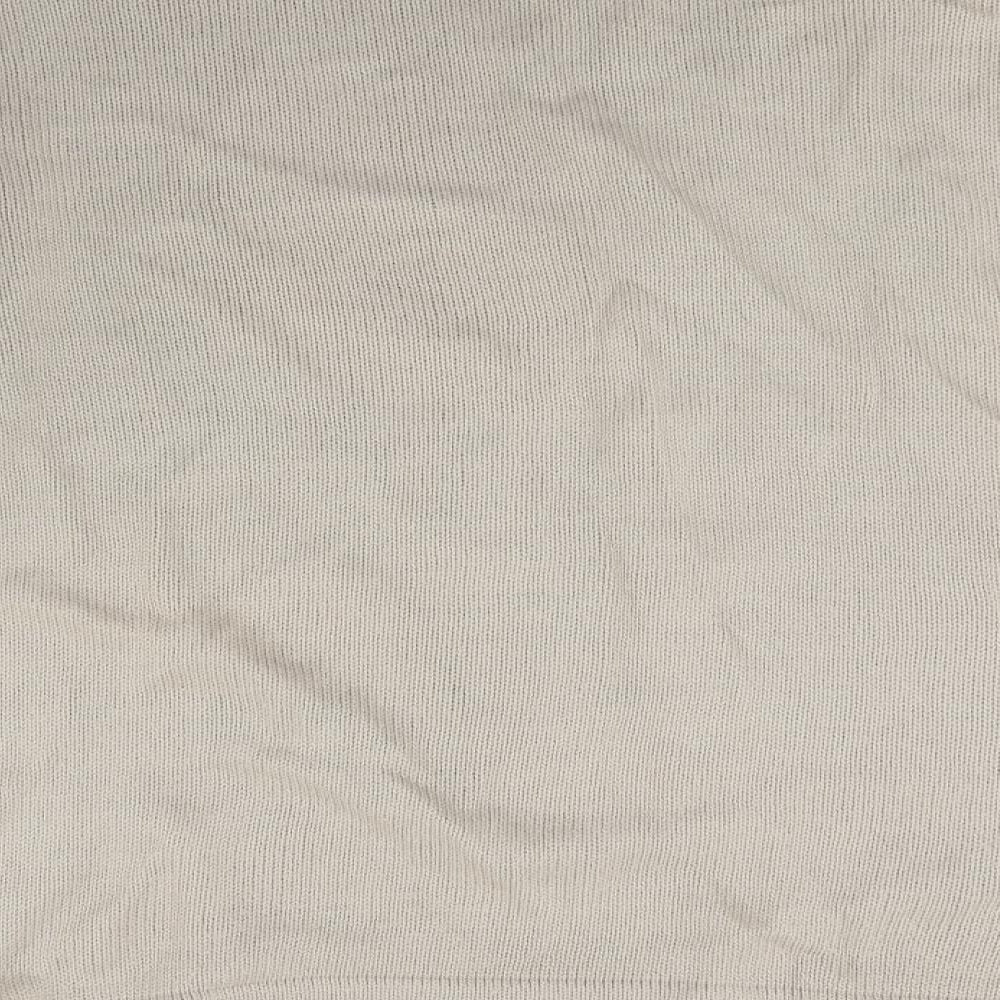 Tnx Mens Beige Knit Pullover Jumper Size L