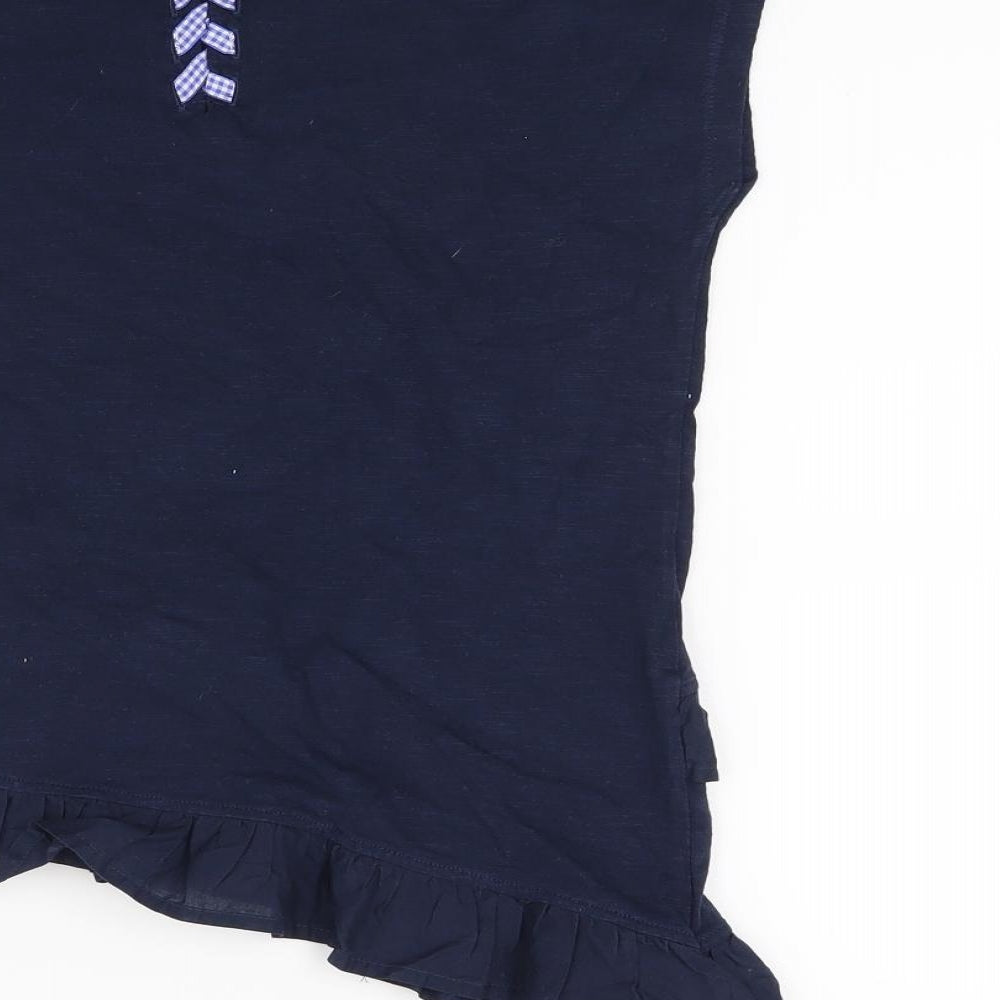 Marks and Spencer Girls Blue Tunic T-Shirt Size 9-10 Years