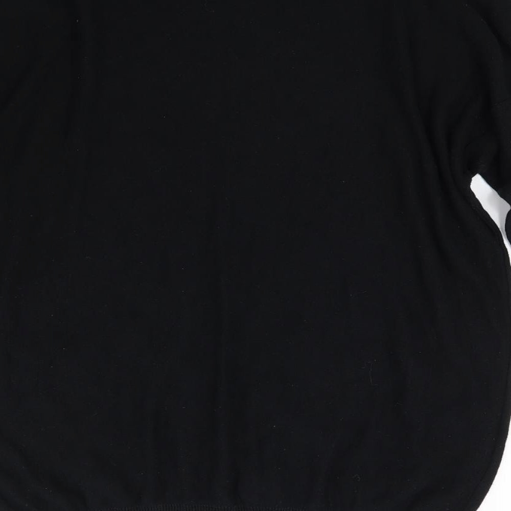 H&M Womens Black Knit Pullover Jumper Size 12