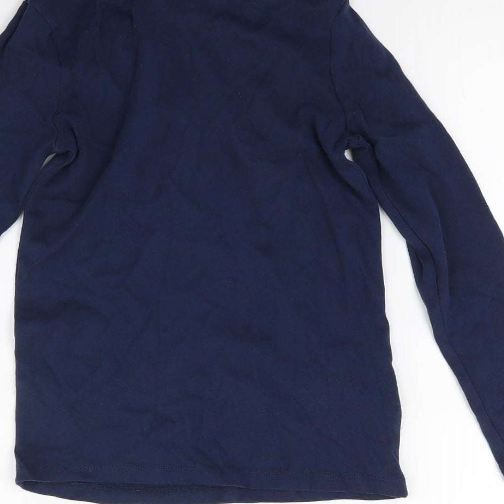 H&M Girls Blue Pullover Jumper Size 7-8 Years