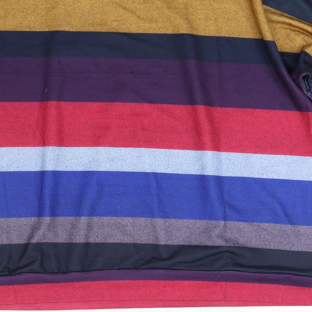 Yoins Womens Multicoloured Striped Pullover Jumper Size 8